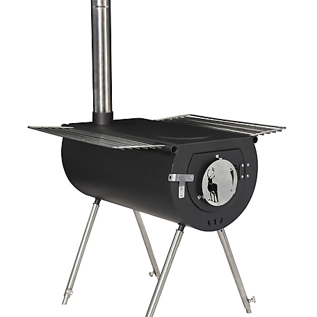 US Stove 18 in. Caribou Outfitter Heavy-Duty Steel Portable Camp Stove