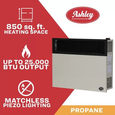 Image showing  32.3 in. Propane Gas Direct-Vent Wall Heater, 825 sq. ft., 25,000 BTU