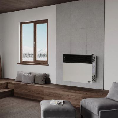 Image showing 8 th Ashley 32.3 in. Propane Gas Direct-Vent Wall Heater, 825 sq. ft., 25,000 BTU