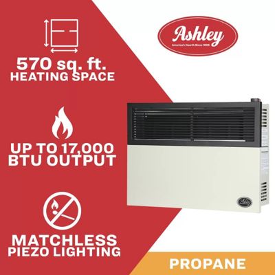 Image showing  27.36 in. Propane Gas Direct-Vent Heater, 570 sq. ft., 17,000 BTU