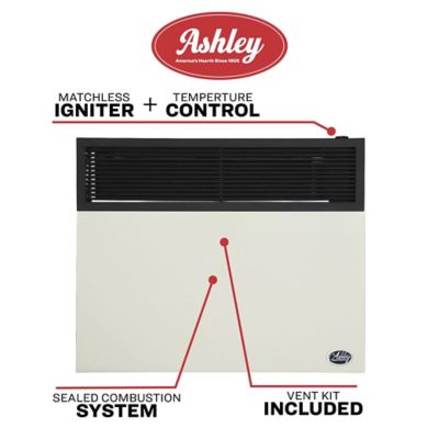 Image showing  27.36 in. Propane Gas Direct-Vent Heater, 570 sq. ft., 17,000 BTU