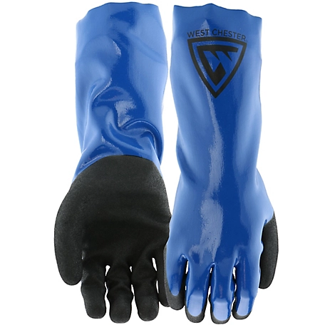West Chester Nitrile-Coated 14 in. Long Gloves, 1 Pair, Sandy Foam at ...