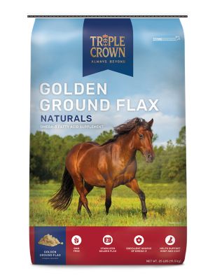 Triple Crown Naturals Golden Ground Flax Horse Supplement, 25 lb. Bag