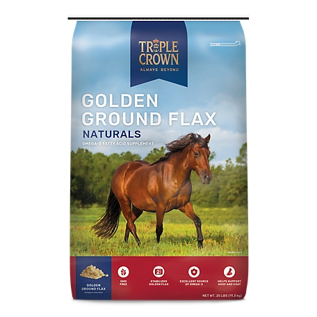Triple Crown Naturals Golden Ground Flax Horse Supplement, 25 lb. Bag