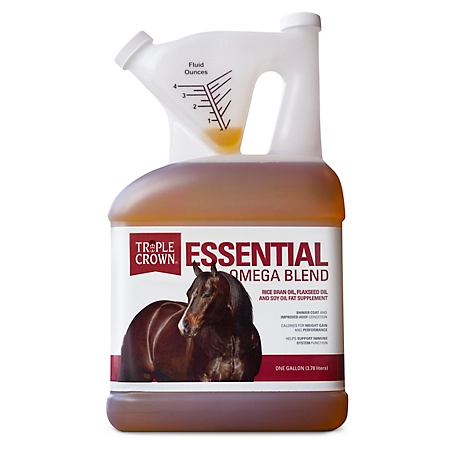 Triple Crown Essential Omega Blend Horse Feed, 1 gal.