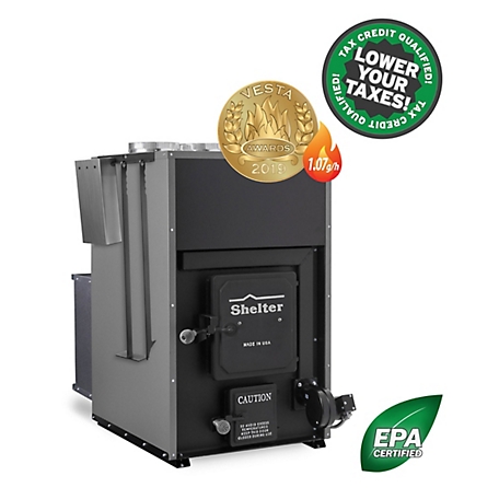 Shelter EPA 2020 Wood Indoor Furnace includes Warm Air Furnace