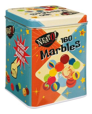 Toysmith Marbles in Tin Can, For Ages 5+