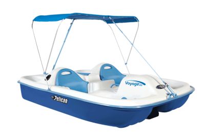 Pelican 5-Person Voyage Deluxe Pedal Boat, Blue White