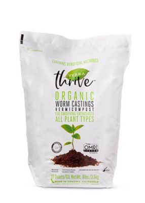 Terra 10 qt. Thrive Dry Blend Worm Castings Soil Conditioner