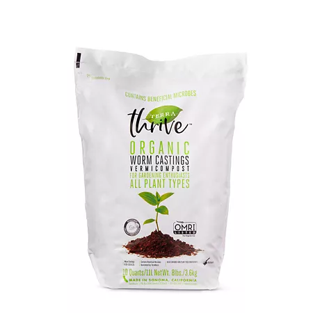 Terra 10 quarts Thrive Dry Mix Worm Casting Soil Conditioner Soil Amendments