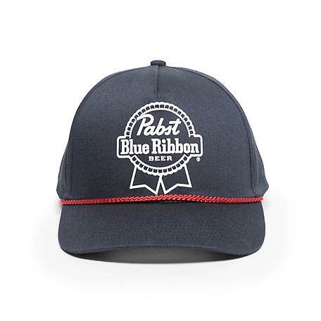Blue Ribbon Pabst Blue Ribbon Logo with Cord Ranger Cap, Navy