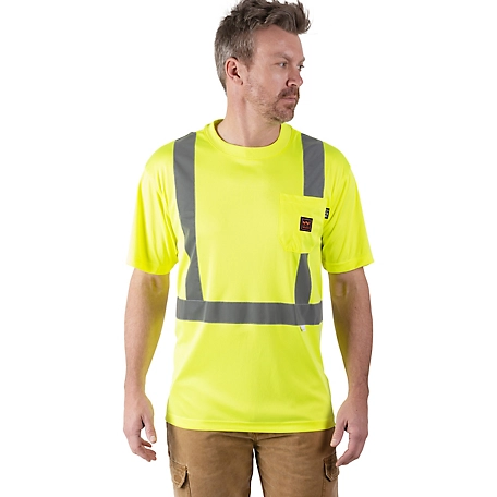 Walls Outdoor Goods Unisex Short-Sleeve Hi-Vis ANSI II Safety T-Shirt