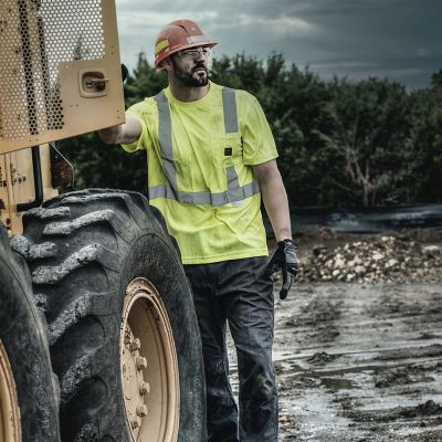 Image showing  Unisex Adult Hi-Vis ANSI II Safety Short-Sleeve T-Shirt