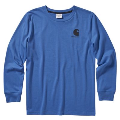 Carhartt Boys' Cotton Graphic Crew Neck Long-Sleeve T-Shirt