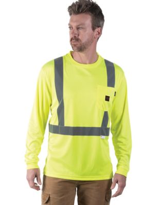Image showing 2 th Walls Outdoor Goods Unisex Adult Hi-Vis ANSI II Safety Long-Sleeve T-Shirt