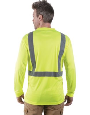 Image showing  Unisex Adult Hi-Vis ANSI II Safety Long-Sleeve T-Shirt