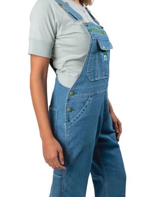 Image showing  Women's Stone Washed Denim Bib Overalls