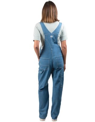 Image showing  Women's Stone Washed Denim Bib Overalls