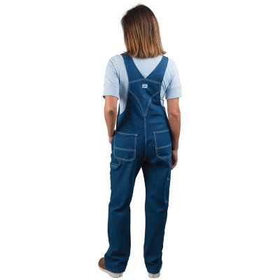 Image showing  Women's Stone Washed Denim Bib Overalls