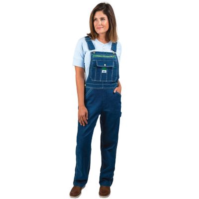 Image showing  Women's Stone Washed Denim Bib Overalls