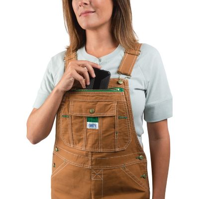 Image showing  Women's Washed Duck Bib Overalls, 8.3 oz.
