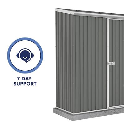 Image showing 6 th ABSCO 7 x 3ft. Space Saver Metal Shed