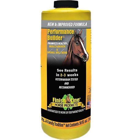 Finish Line Performance Builder Horse Muscle Development Supplement, 30 oz.