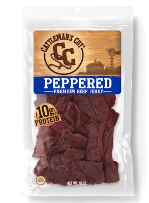 Cattleman's Cut Peppered Steakhouse Beef Jerky, 10 oz., 53333