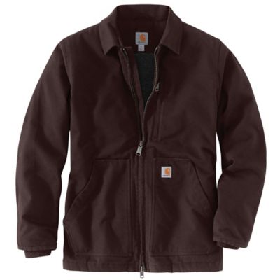 Carhartt Men's Washed Duck Sherpa-Lined Coat