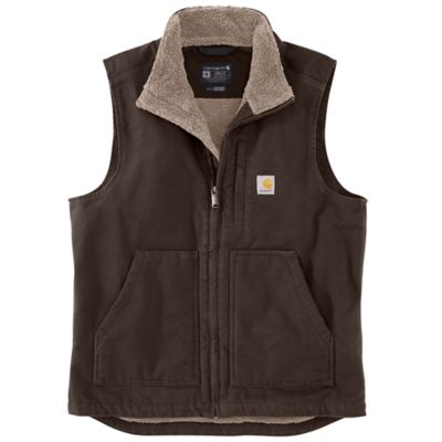 Carhartt Duck Sherpa-Lined Mock Neck Vest, 104277 Great value on a comfortable vest