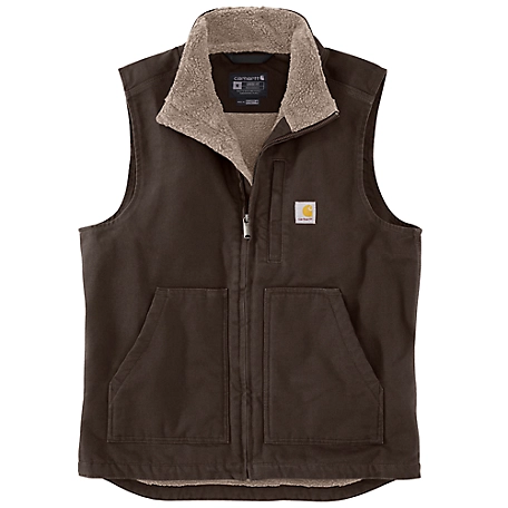 Carhartt Duck Sherpa-Lined Mock Neck Vest, 104277 at Tractor 