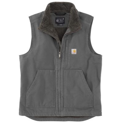 Image showing  Men's Duck Sherpa-Lined Mock Neck Vest