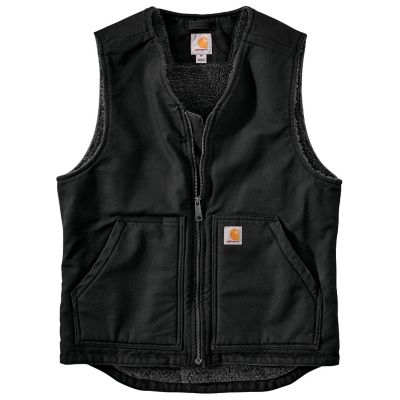 Carhartt Men's Washed Duck Sherpa-Lined Vest