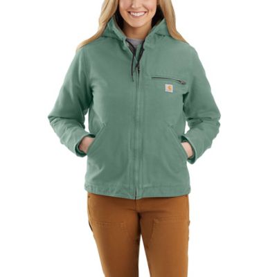 Carhartt Women S Washed Duck Sherpa Lined Jacket G30 At Tractor Supply Co