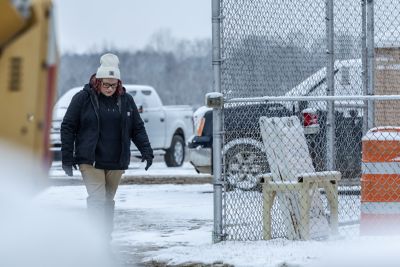 Image showing  Women's Washed Duck Sherpa-Lined Jacket