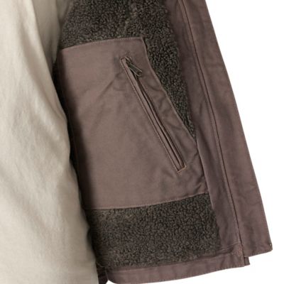 Image showing 5 th Carhartt Women's Loose Fit Washed Duck Sherpa-Lined Mock Neck Vest