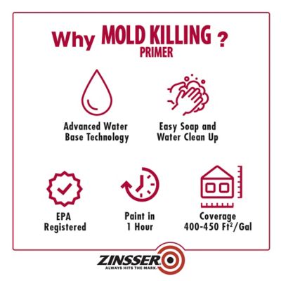 Image showing  1 gal. White Zinsser Mold Killing Primer