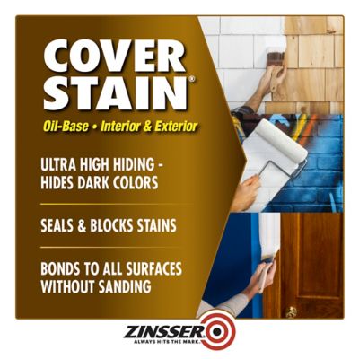 Image showing  1 gal. White Zinsser Cover Stain Oil-Based Primer, Flat