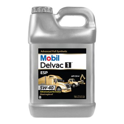 Mobil 2.5 gal. 5W-40 Delvac 1 ESP Heavy-Duty Full Synthetic Diesel Engine Oil