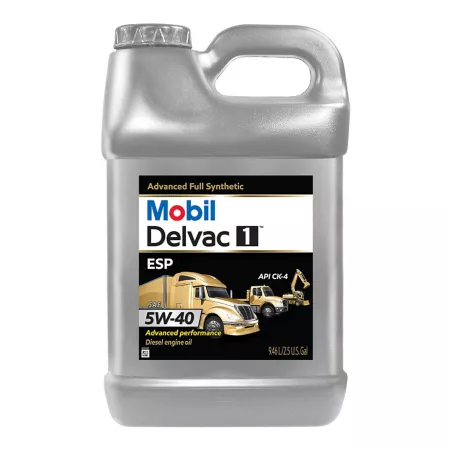 Mobile 2.5 gal Delvac 1 ESP 5W-40 Heavy Duty 100% Synthetic Diesel Engine Oil Motor Oils