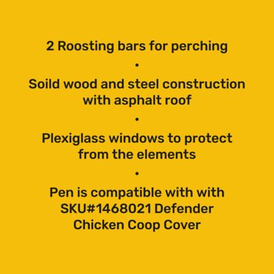 Image showing 7 th Producer's Pride Defender Extra-Large Chicken Coop, 18 Chicken Capacity