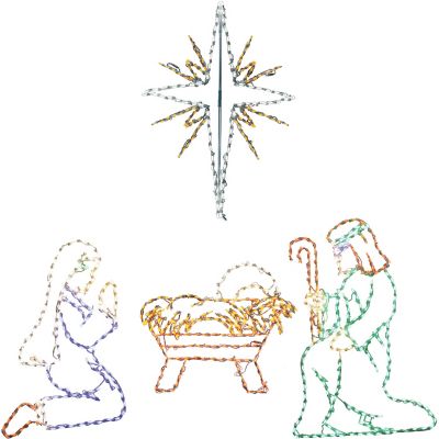 Fraser Hill Farm 4 pc. Nativity Light Set