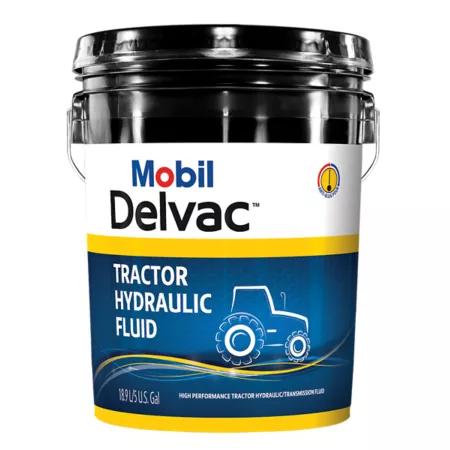 Mobile 5 gal Delvac tractor hydraulic fluid Hydraulic Fluids