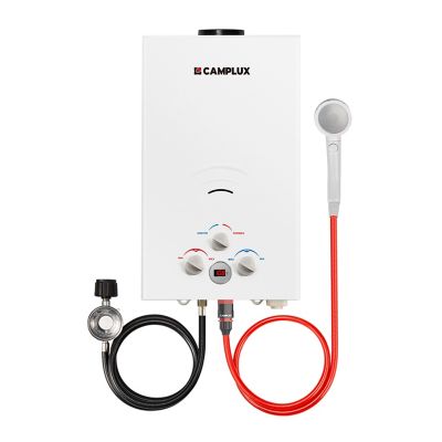 Camplux 2.64 GPM Outdoor Portable Propane Tankless Water Heater with 12V Water Pump