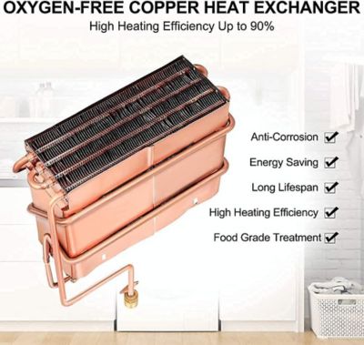 Image showing 6 th Camplux 3.18 GPM 82,000 BTU Indoor Residential Propane Tankless Water Heater