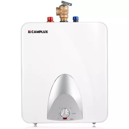 Camplux 6 GPM Mini Tank Electric Water Heater with Cord Outlet 1.5 kW 120 V Water Storage Tanks