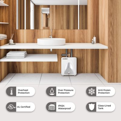 Image showing  6 GPM Mini Tank Electric Water Heater with Cord Plug, 1.5 kW 120V