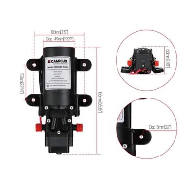 Image showing  12VDC Diaphragm Water Pump, 1.2 GPM