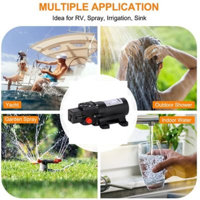 Image showing 7 th Camplux 12VDC Diaphragm Water Pump, 1.2 GPM