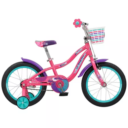 Schwinn Jasmine Kids Bike 16" 1 Speed Girls Training Wheels Bikes